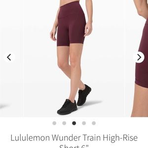 Lululemon Wunder Train High-Rise Short 6” - Cassis - Size 4